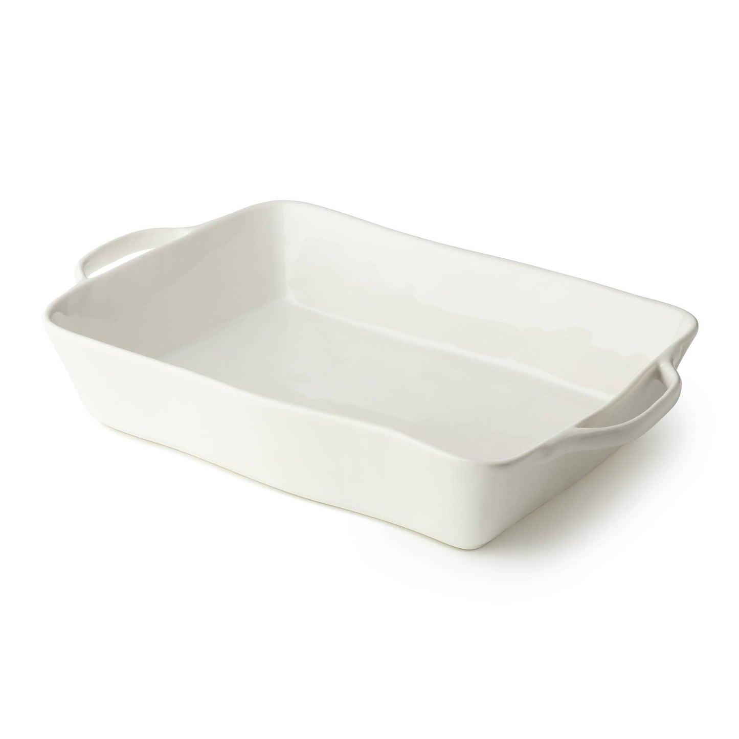 Linen Cream Large Rectangular Baker 16in x 10.25in x 3in