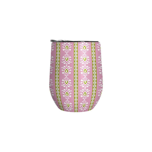 Laura Park Rosemary Stripe Pink 12 oz. Wine Tumbler