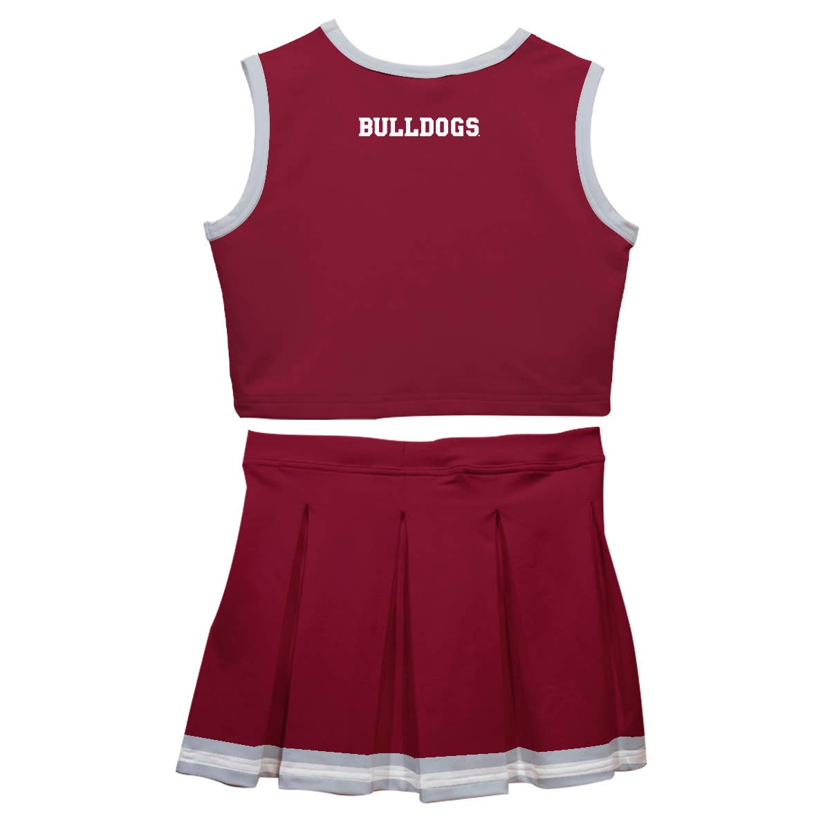 Mississippi State Bulldogs Maroon Sleeveless Cheerleader Set