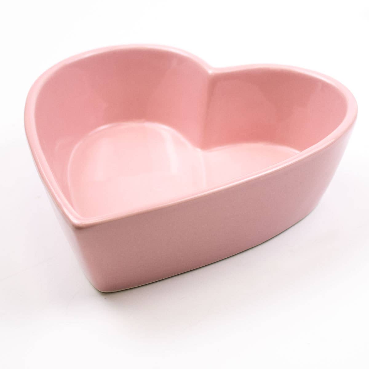 Heart Shaped Pink Tidbit Dish