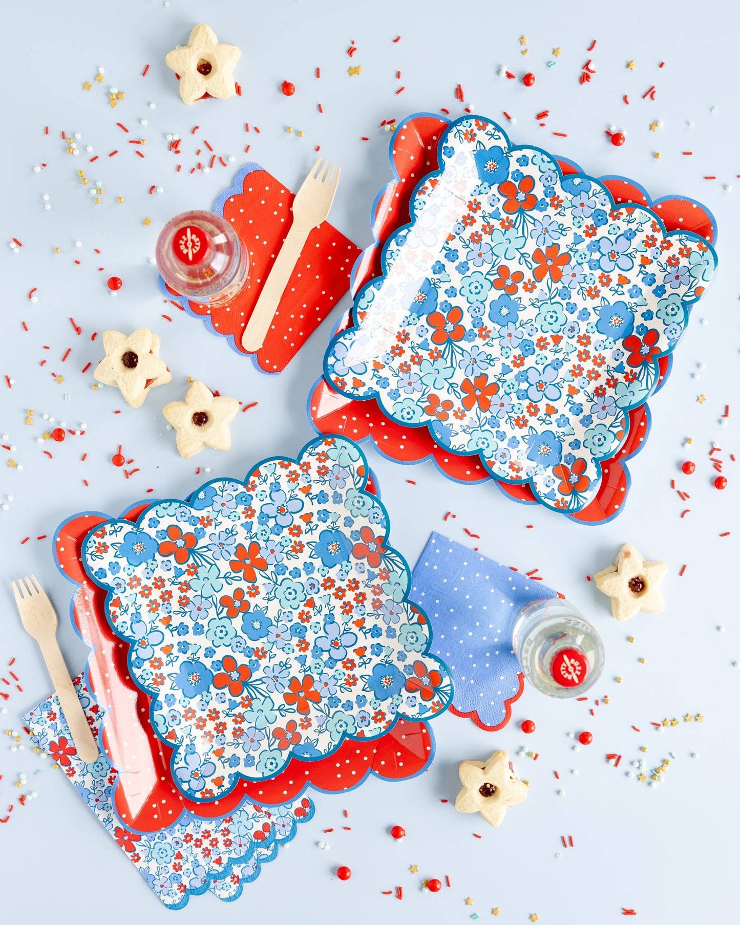 Americana Polka Dot Cocktail Napkin Set