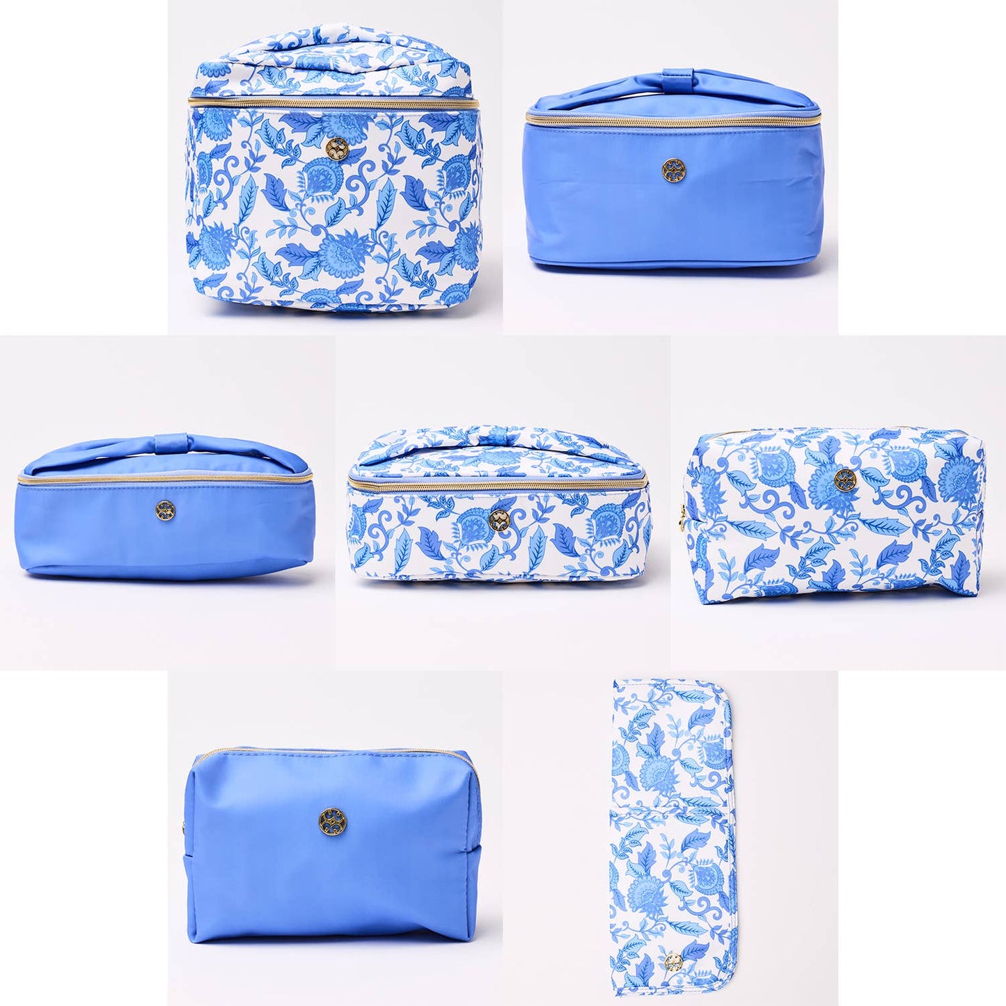 Mary Square Porcelain Vines Cosmetic Bag Collection