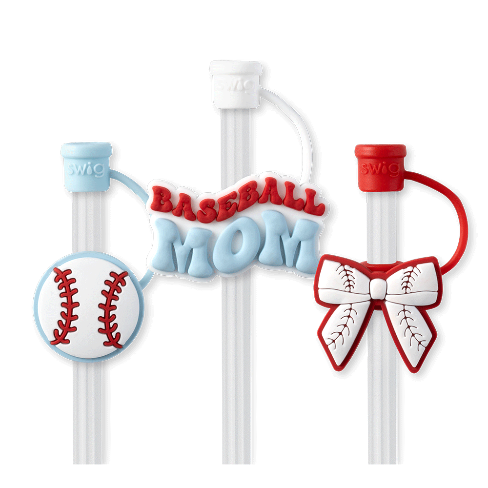 Swig Baseball Mom Straw Topper