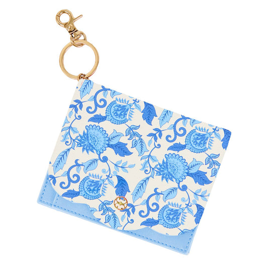 Scalloped Wallet Porcelain Vines