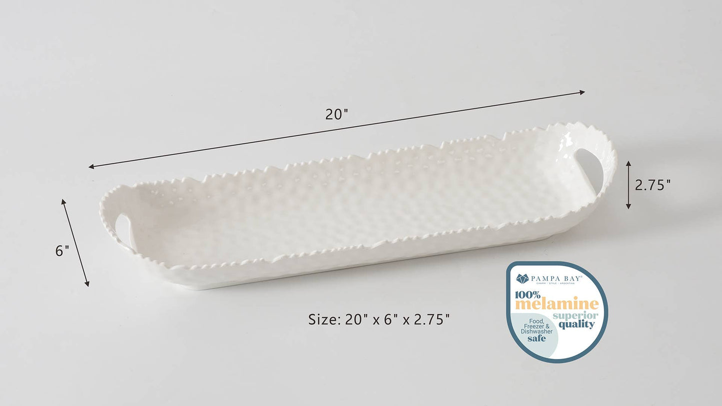 Pampa Bay Long Melamine Tray with Handles