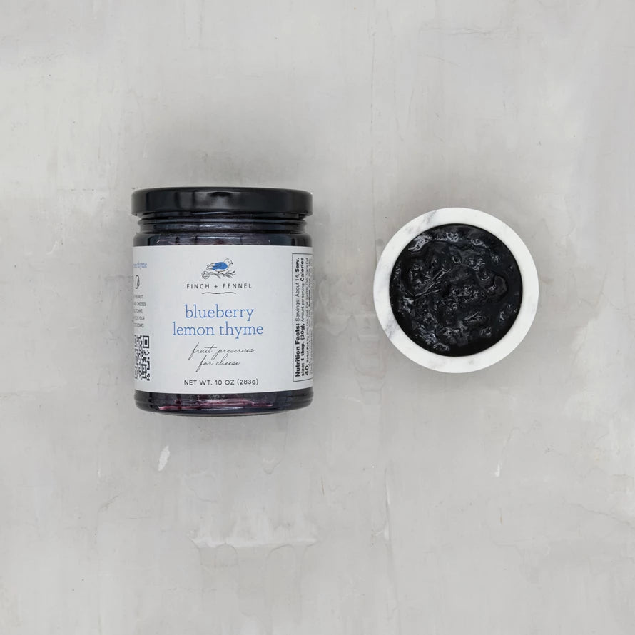 Blueberry Lemon Thyme Fruit Preserves for Cheese 10 oz.
