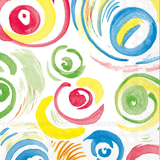 Happy Circles Cocktail Napkins