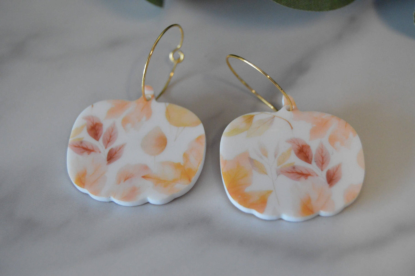 Pumpkin Earrings, Earrings, Fall Earrings, Dangle Earrings