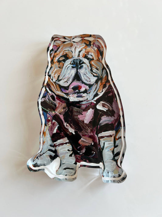 "Bulldogs Maroon Shirt" Acrylic Shelfie