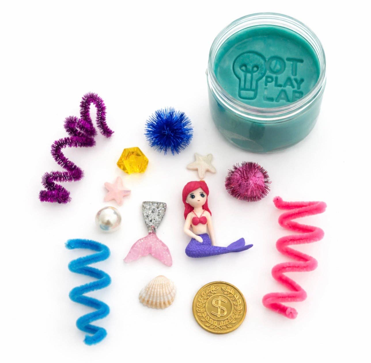 Mermaid Sensory Playdough Jar | OT-Created Fine Motor Activity for Toddlers & Preschoolers | Screen-Free Play