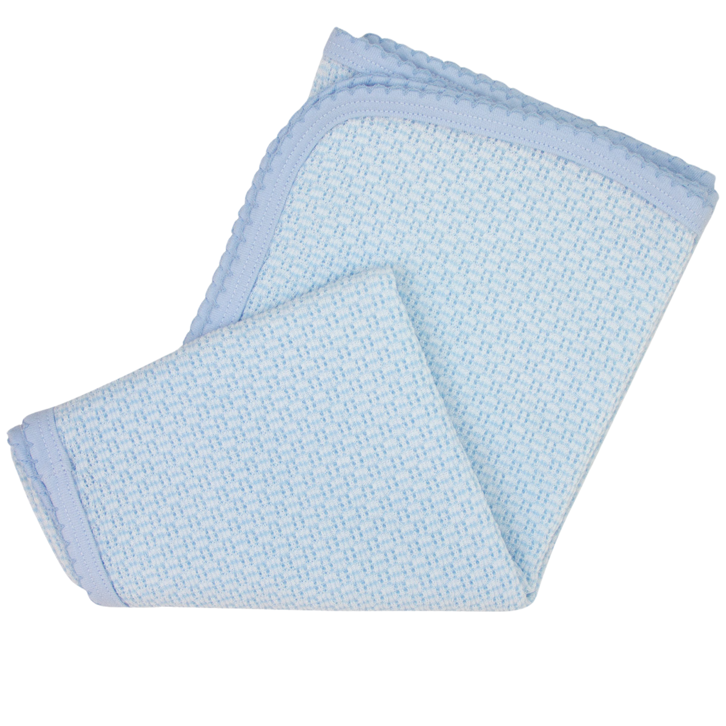 Paty Knit Solid Color Blanket with Pima Trim (3 color options)