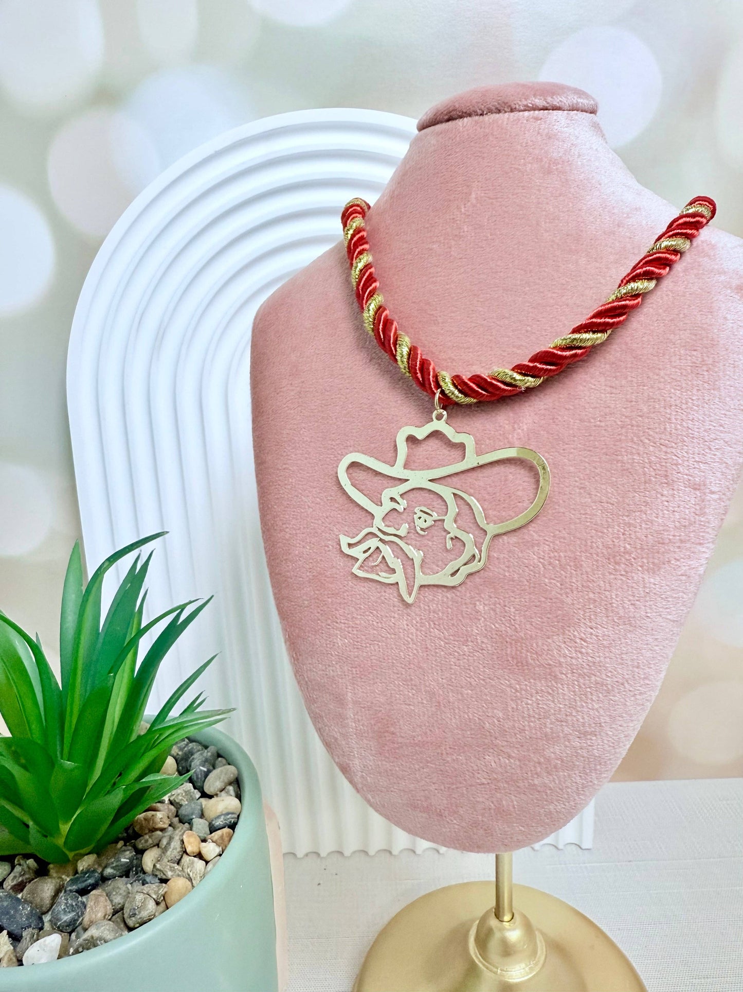 Red Rope Colonel Reb Necklace
