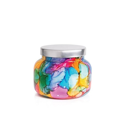 Volcano Watercolor Rainbow Candle Collection