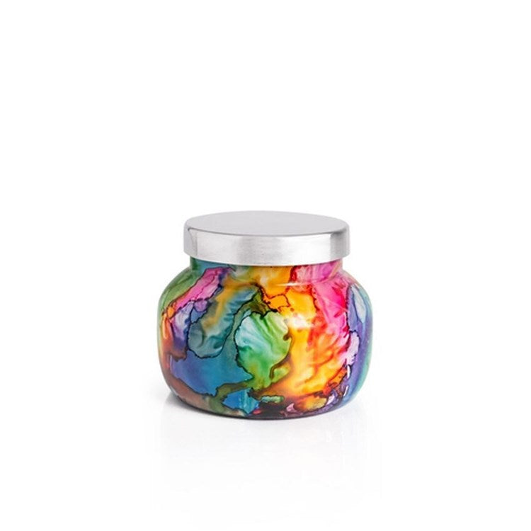 Volcano Watercolor Rainbow Candle Collection