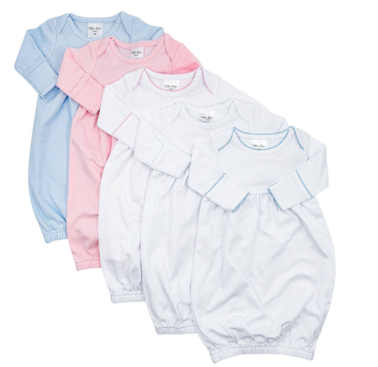 Newborn Baby Gowns - Picot Trim