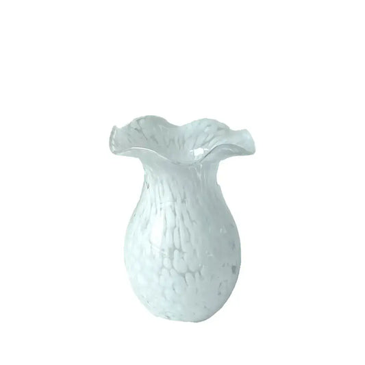 Rhoda Vase White - 6.75 x 8"