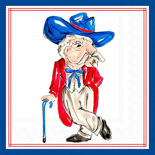 Blue Colonel Reb Cocktail Napkins