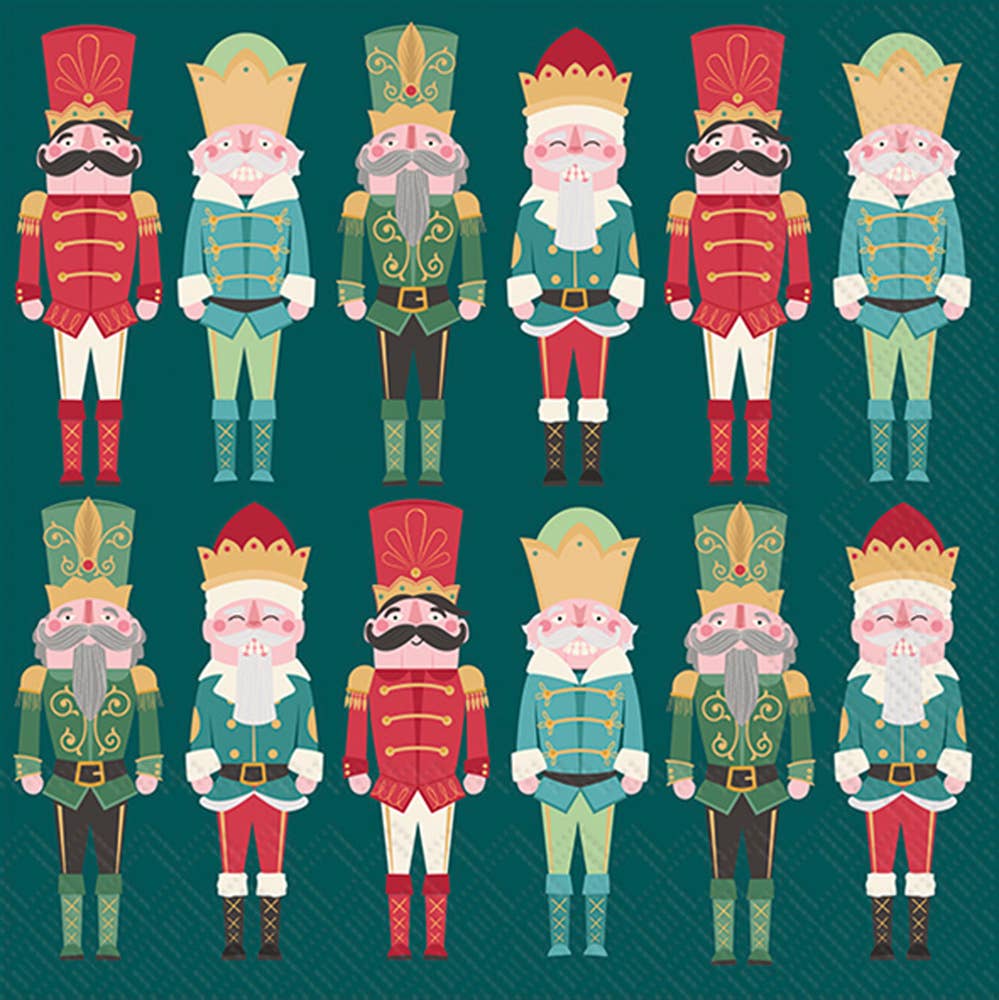 Paper Cocktail Napkins Pk/20 Only Nutcrackers Christmas