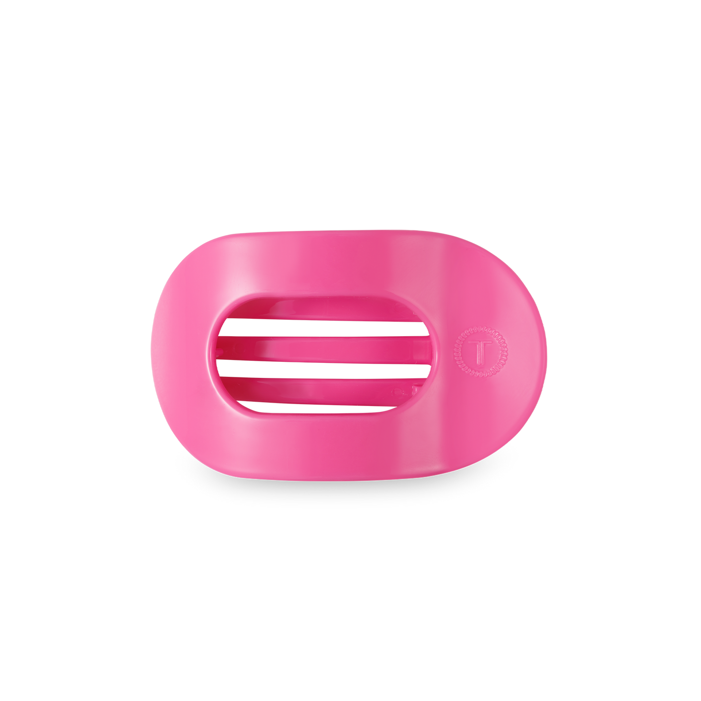 Paradise Pink Small Flat Round Hair Clip