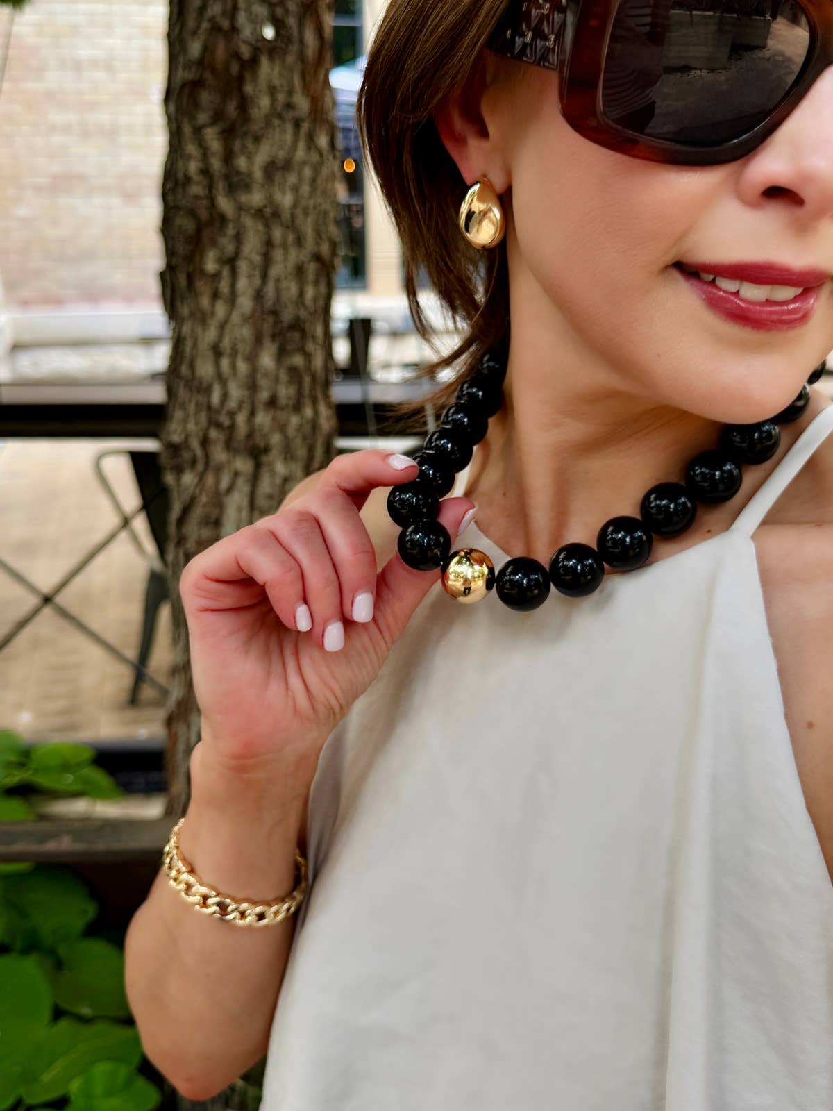 The Marjorie Game Day Beaded Necklace