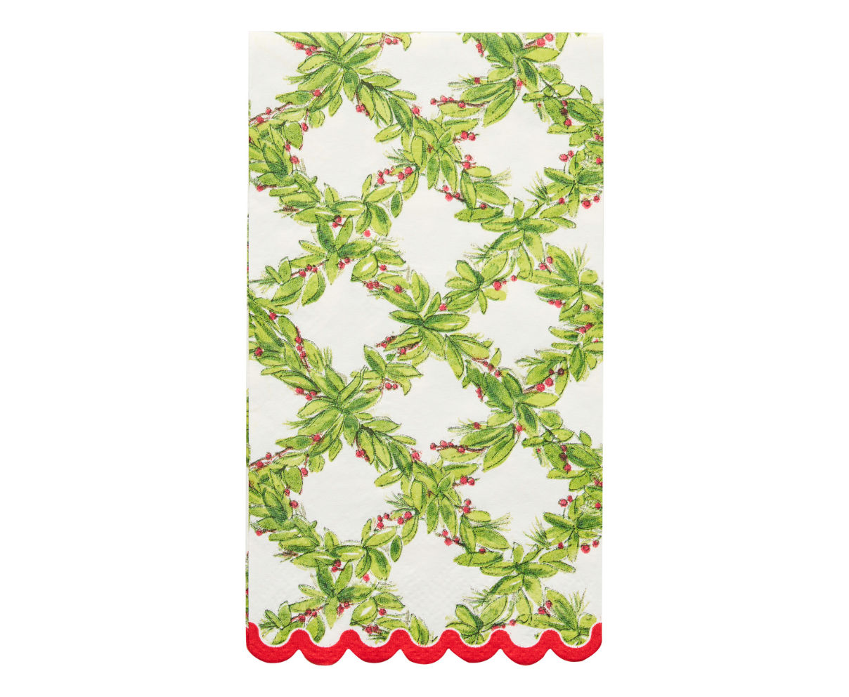 Holly Berry Guest Towels/20pk