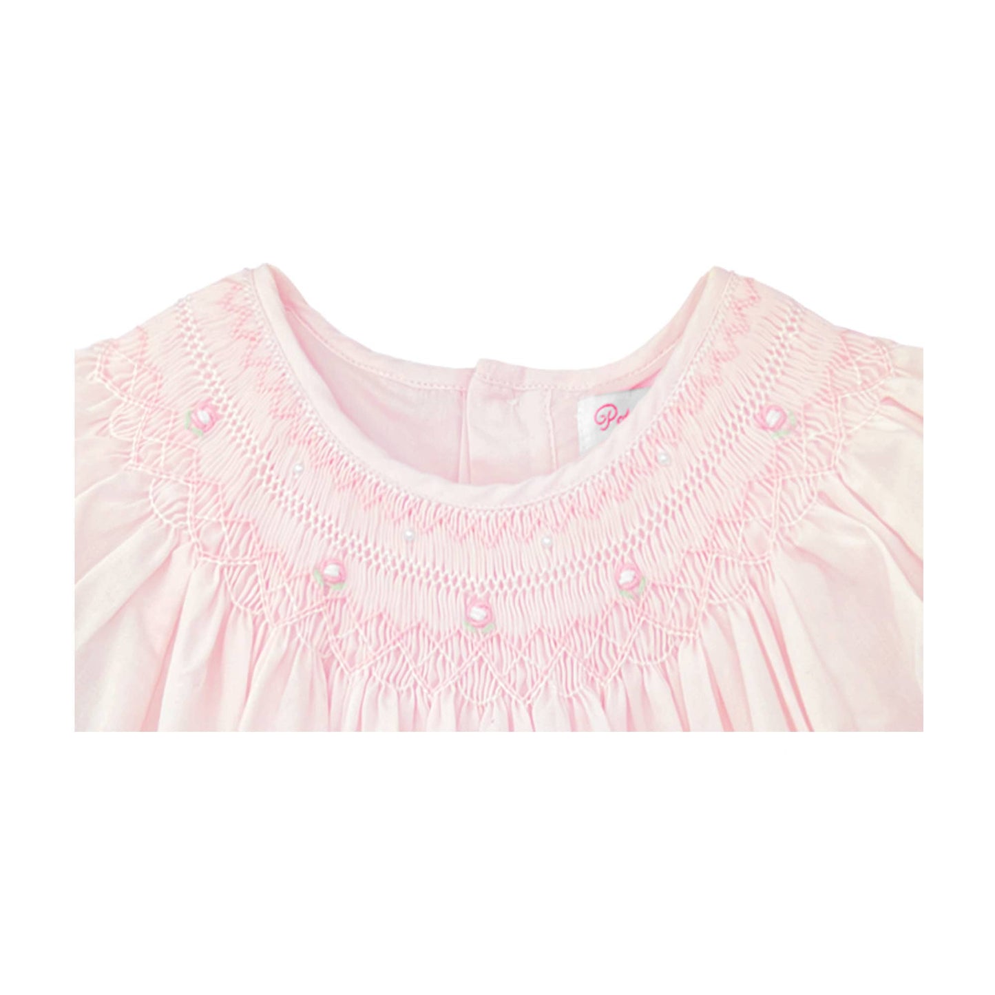 Daygown with Heart Smocking & Pearls