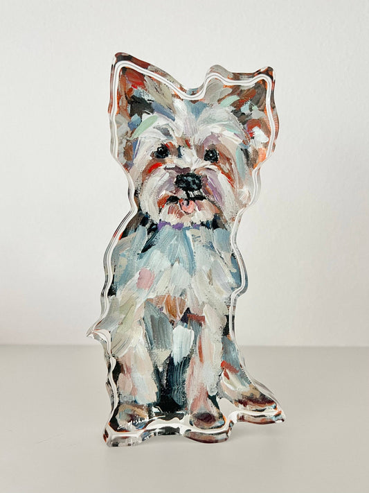 "Yorkie Light" Acrylic Shelfie