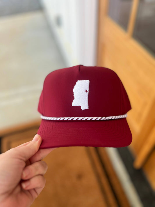 Embroidered Starkville, MS State Hat