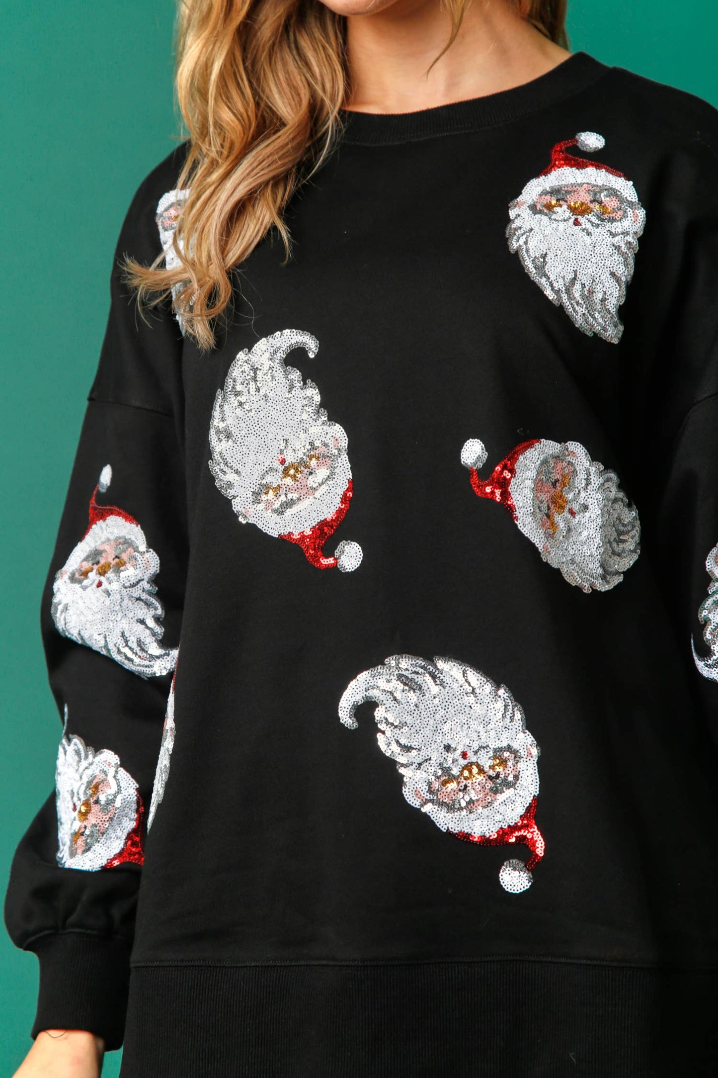 Sequin Santa Sweatshirt