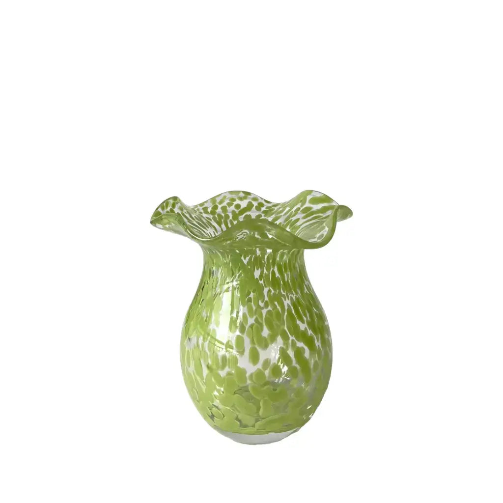 Rhoda Vase Green - 6.75 x 8"