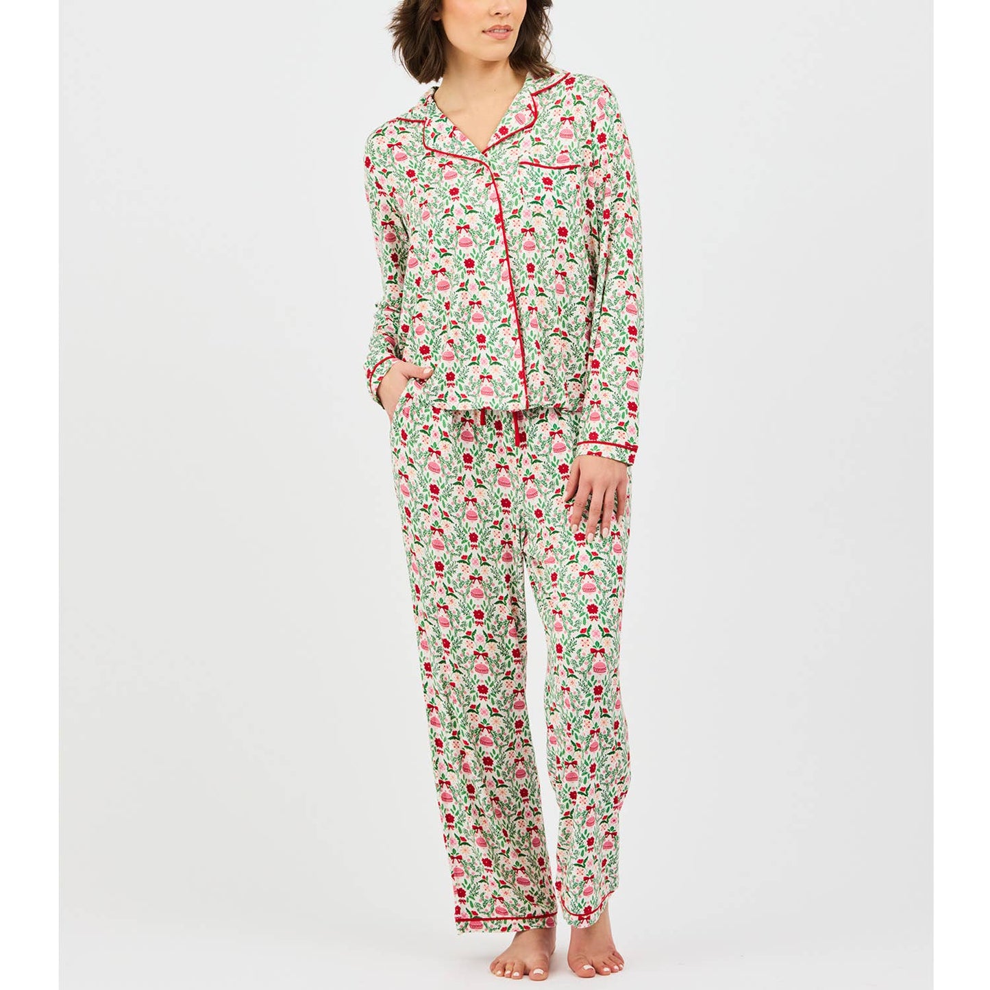 PJ Charlotte Trimmed with Joy Pajama Set