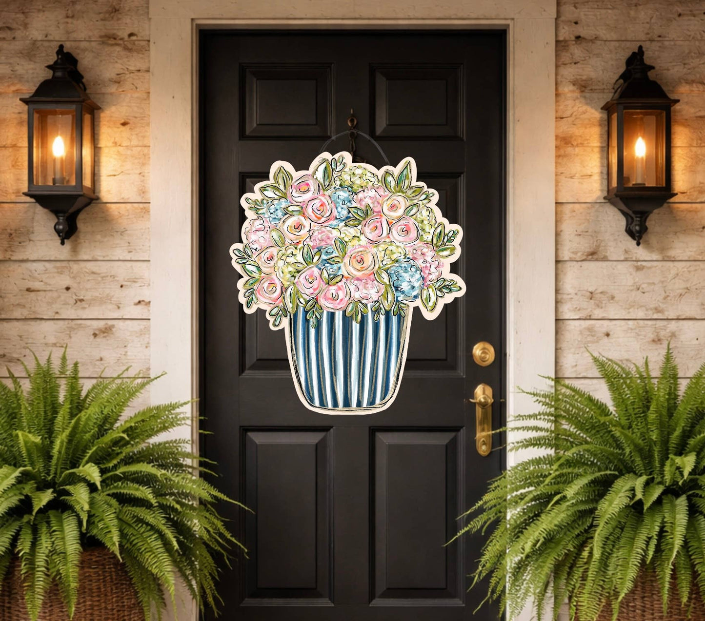 Bluebell Blooms Door Hanger