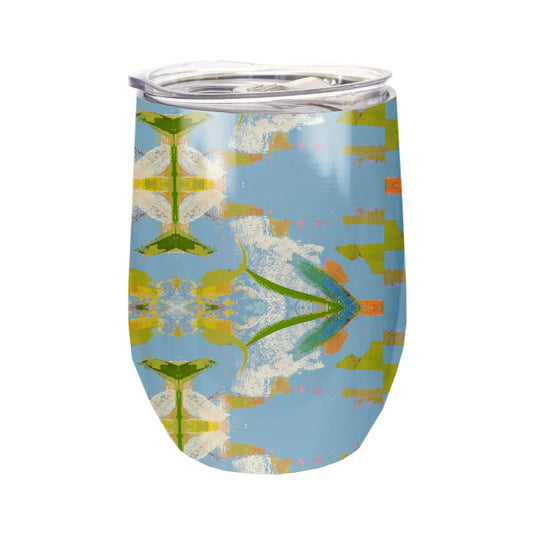 LP English Garden Blue Wine Tumbler