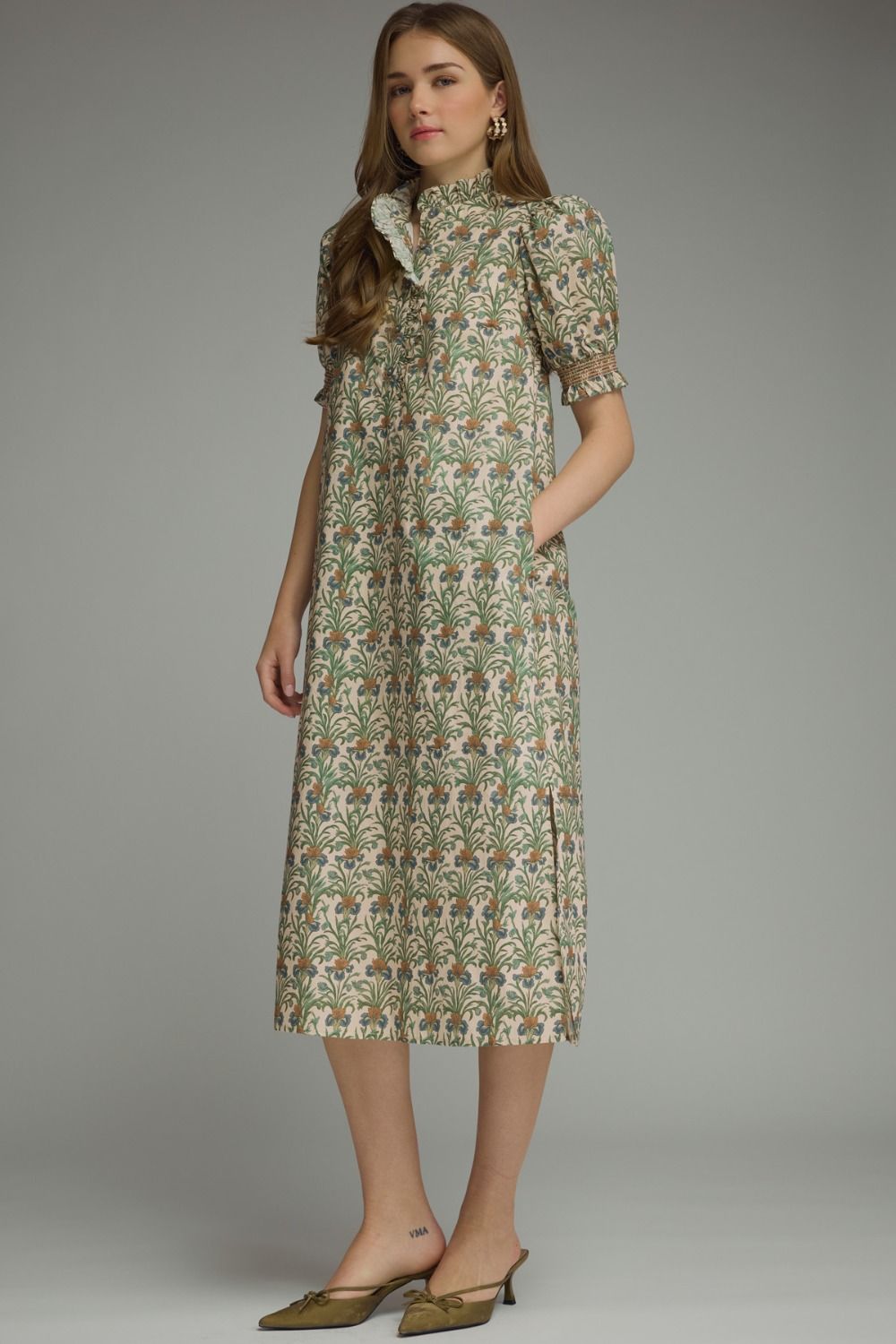 The Felicity Fall Floral Midi Dress