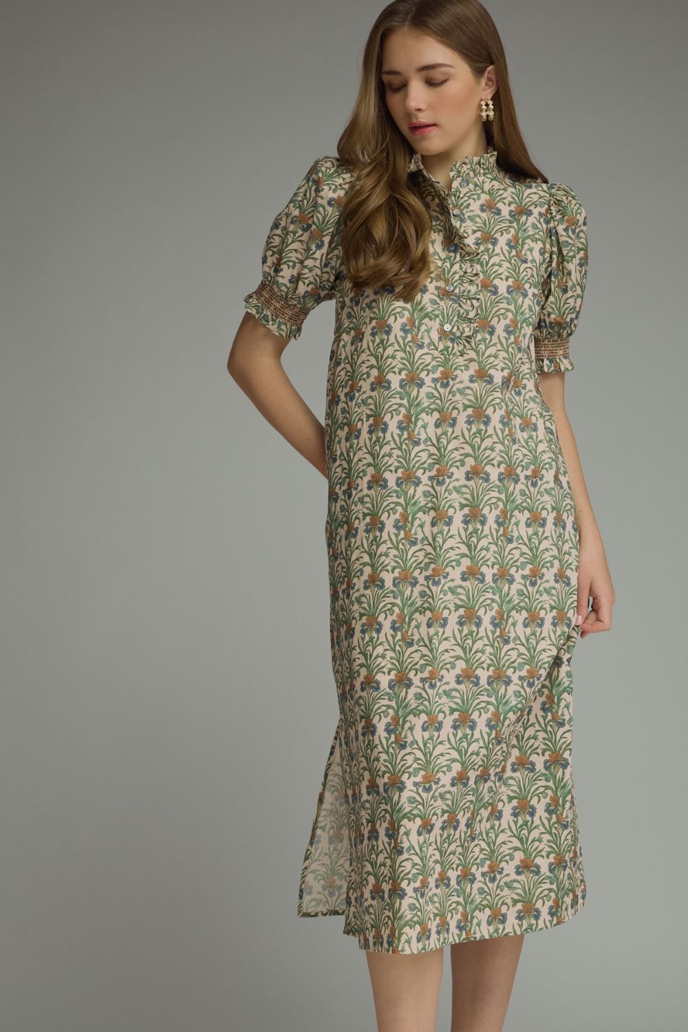 The Felicity Fall Floral Midi Dress