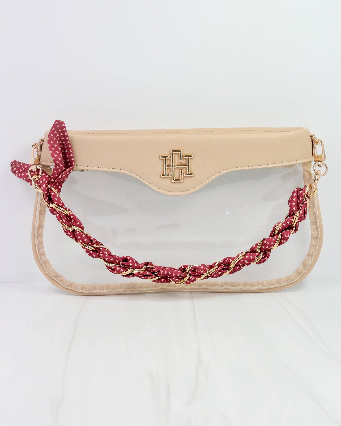 Serafina Scarf Purse Chain - Garnet