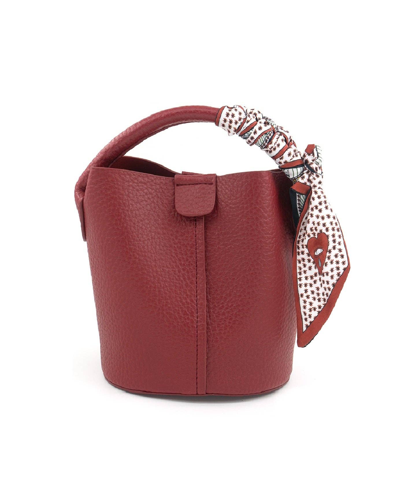 Small Bucket / Crossbody Bag with Scarf ( 4 colors )
