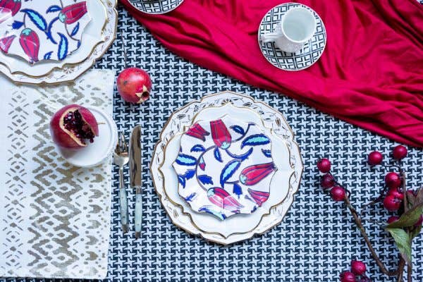 Iznik Floral Dessert Plates