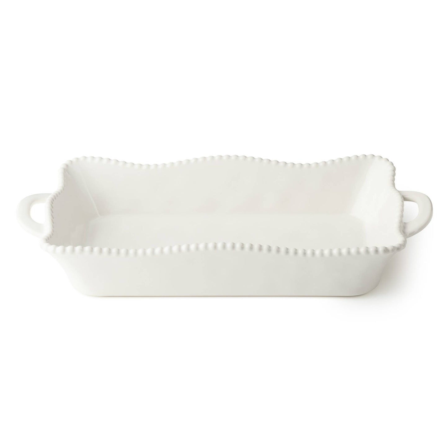 Perlette Cream Medium Rectagular Baker 14in x 8.75in