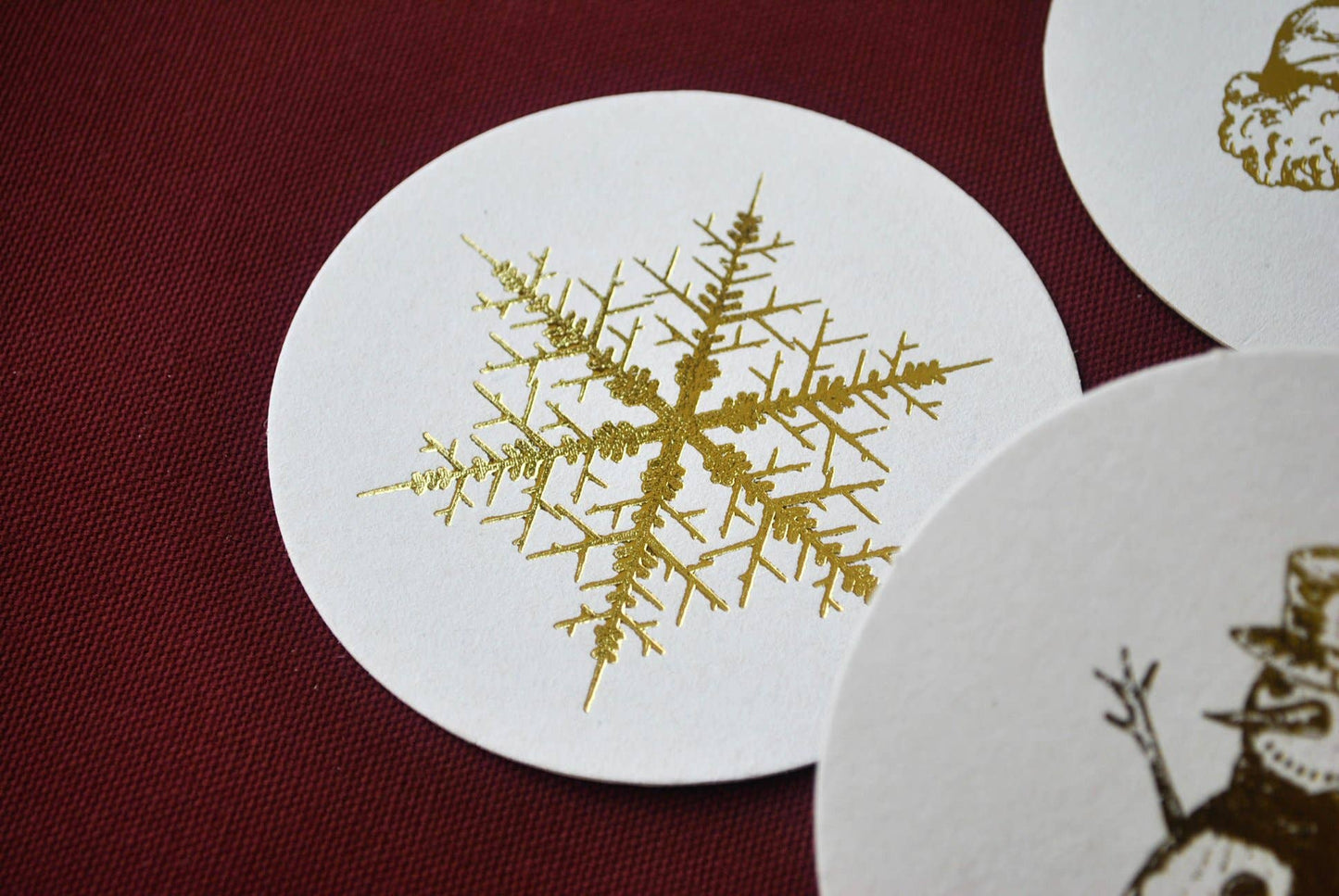 Traditional Christmas Beverage Coasters