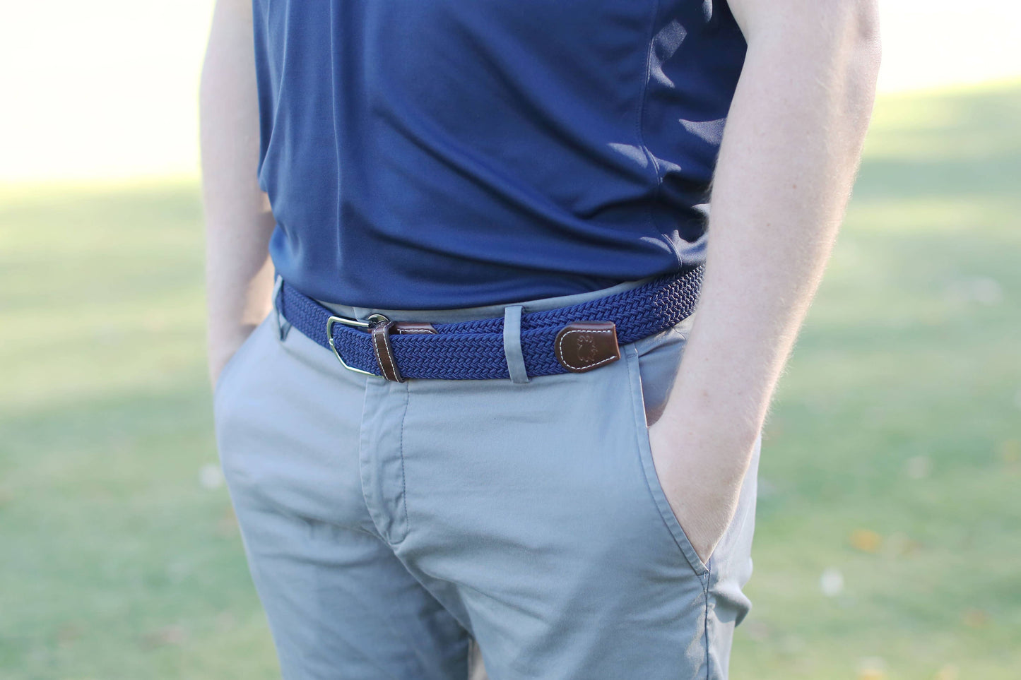 The Pebble Beach Woven Stretch Belt