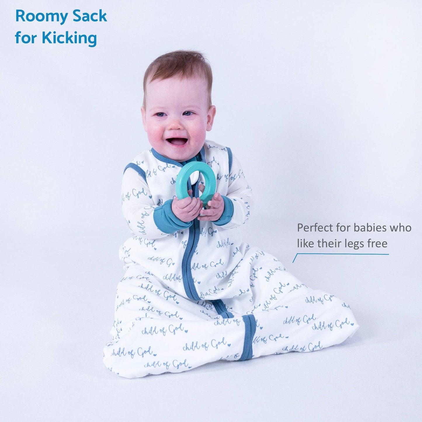 Organic Cotton Sleep Sack - Blue Child of God
