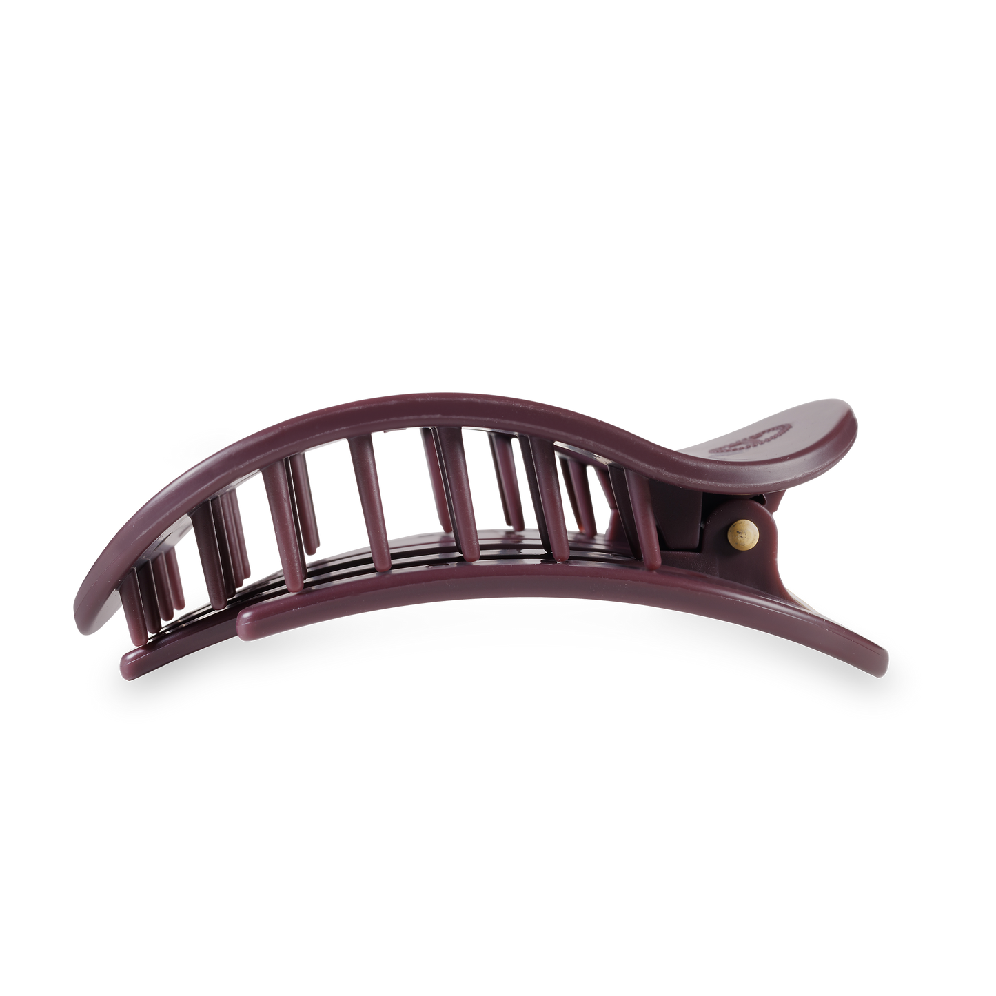 Burgundy Bliss Large Flat Round Hair Clip