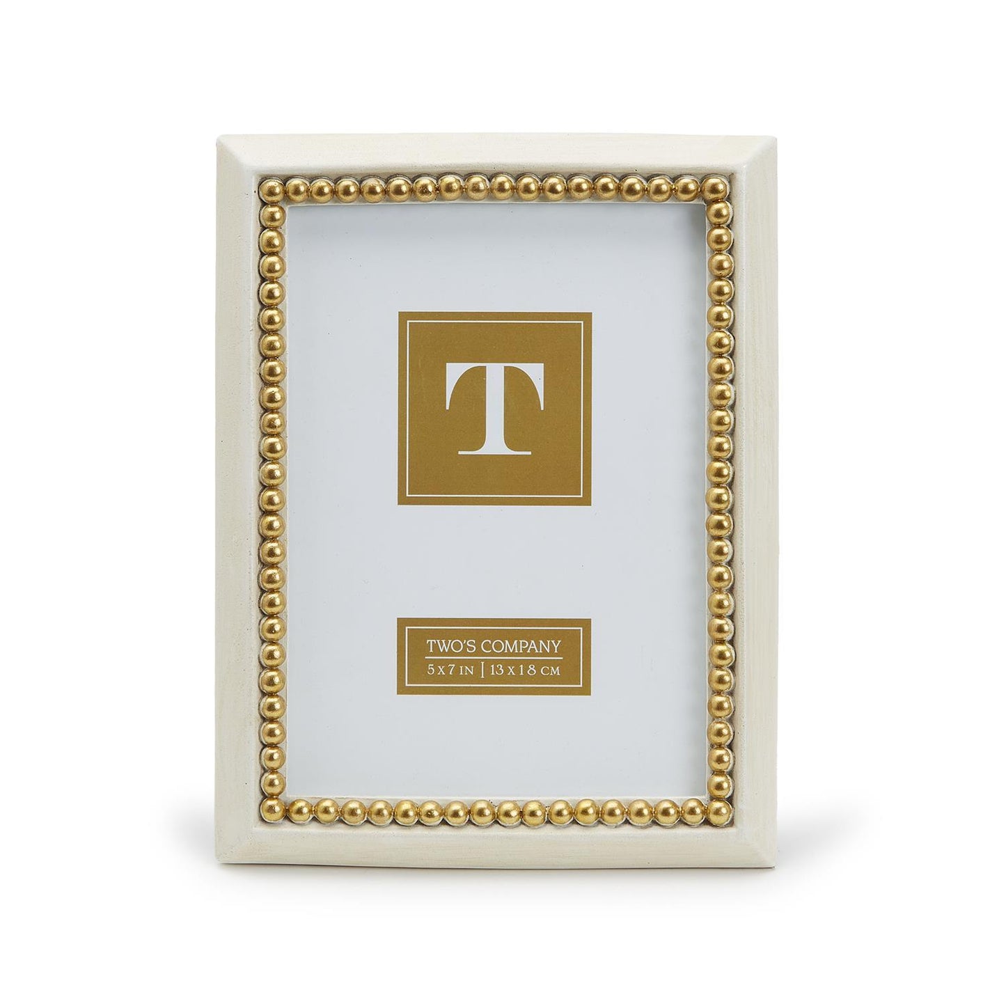 Gold Beads 5x7 Photo Frame