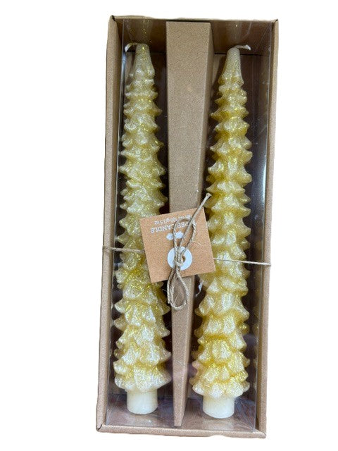 Christmas Taper Candles ( Set of 2 ) - 4 Styles