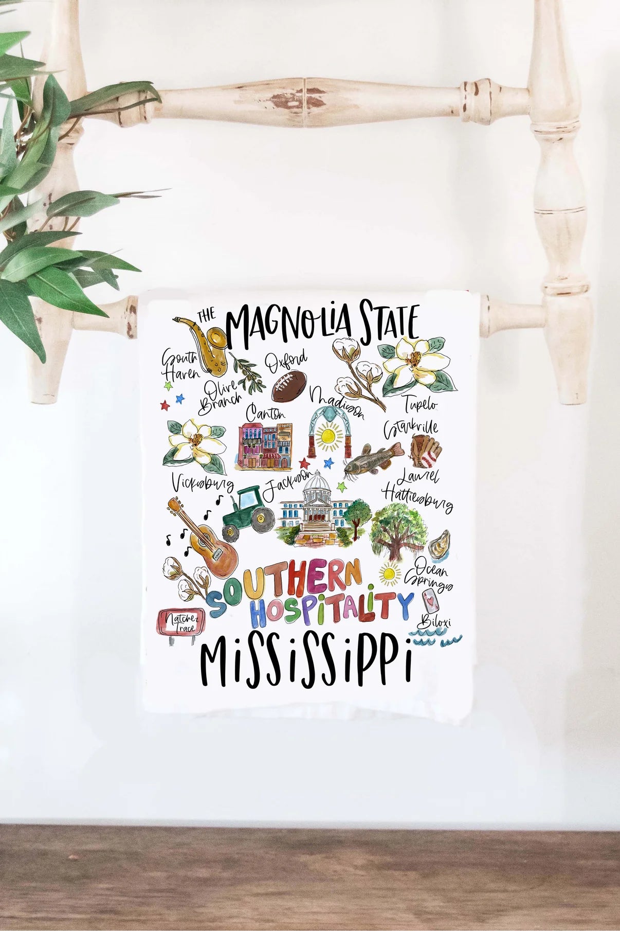 Mississippi Tea Towel