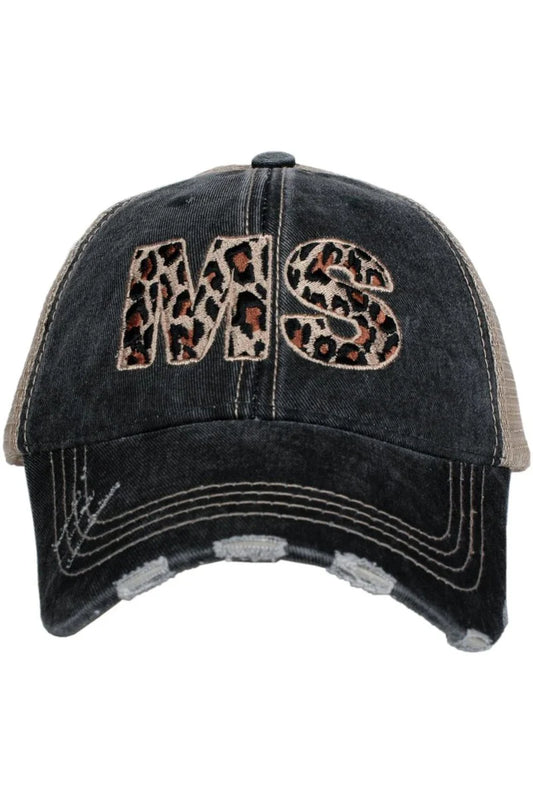 MS Mississippi Leopard Trucker Hat