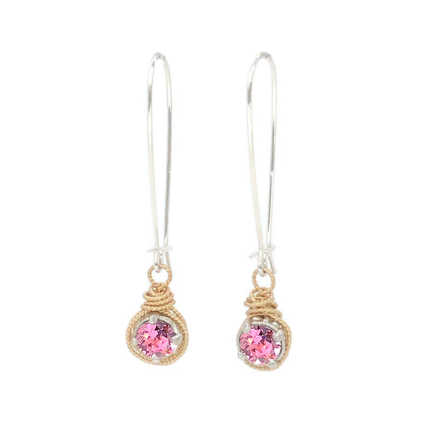 Birthstone Colored Drop Earrings