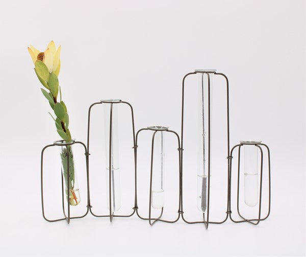 Metal Test Tube Link  Vase (5)
