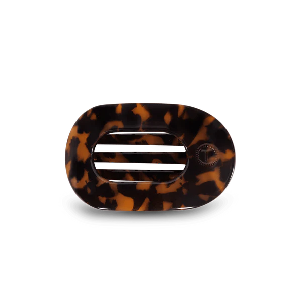 Round Flat Hair Clip | Small | Tortoise